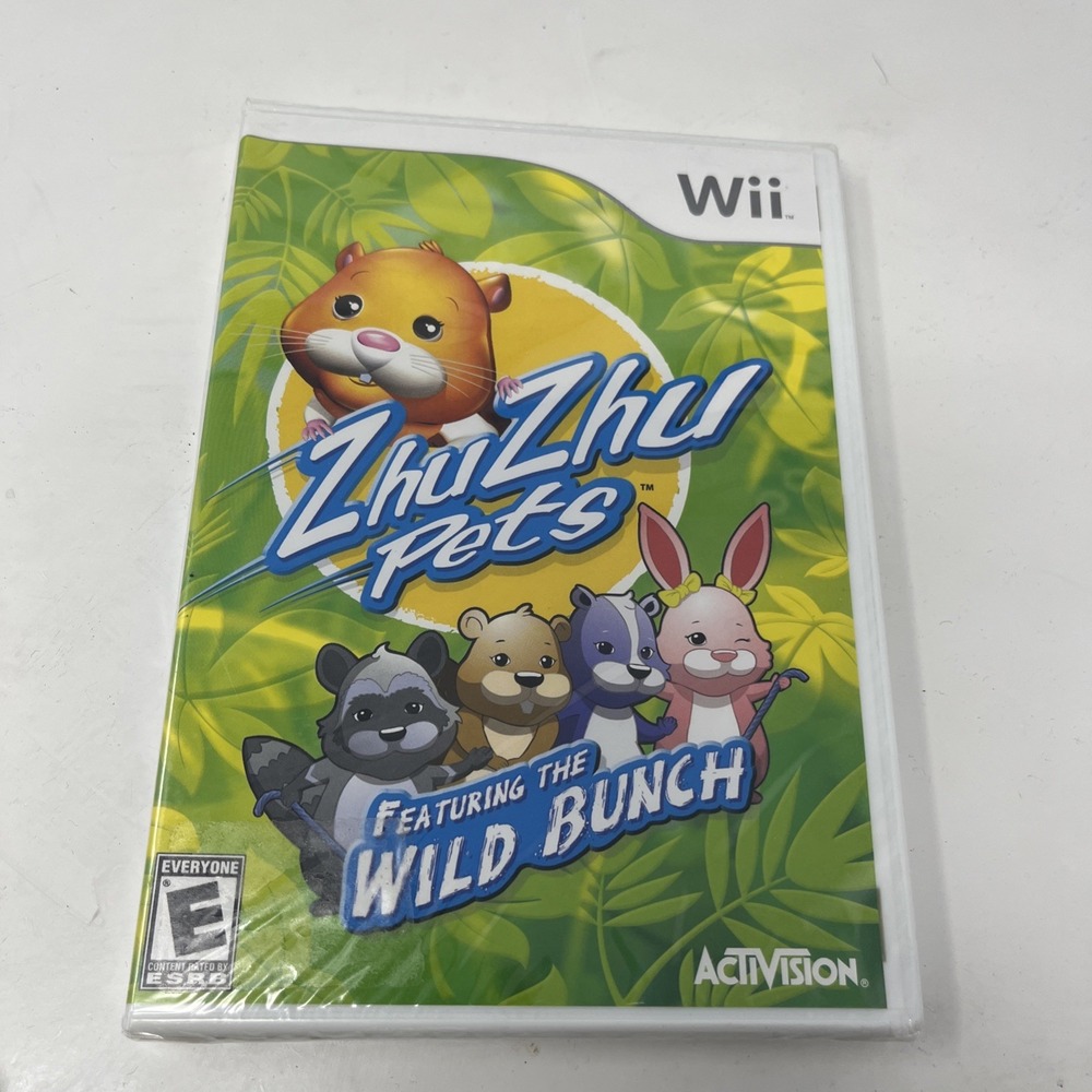 Zhu Zhu Pets Featuring the Wild Bunch Nintendo Wii Game New Sealed Activision